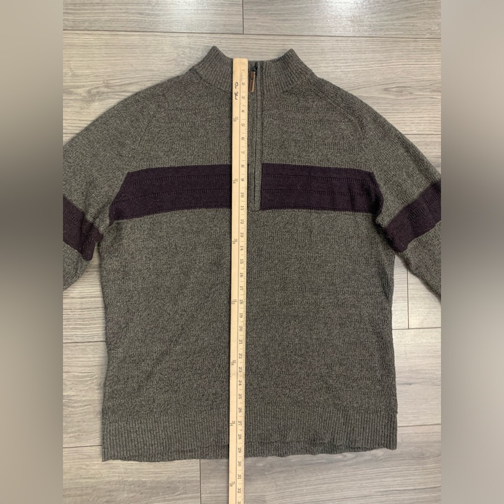 Smartwool Men’s Merino Wool Ripple Ridge Stripe Half Zip Size XL - Picture 2 of 9